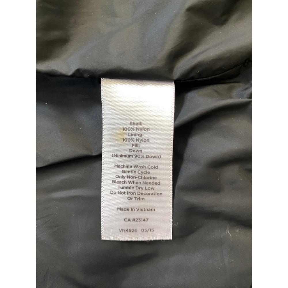 Talbots Plus 1X Black Down Puffer Vest Mixed Quilt Pockets‎ Cinched Back Classic - Picture 7 of 10